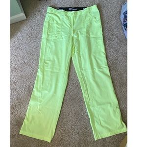 Grey's Anatomy Neon Yellow Straight Leg Pants